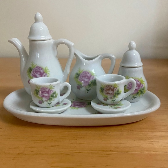Royal Norfolk Miniature Porcelain Tea Set 10 Piece set - Picture 1 of 11